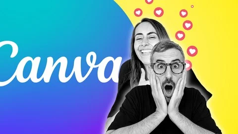 Udemy course thumbnail for Canva Master Course 2025 | Design Smarter with Ronny & Diana